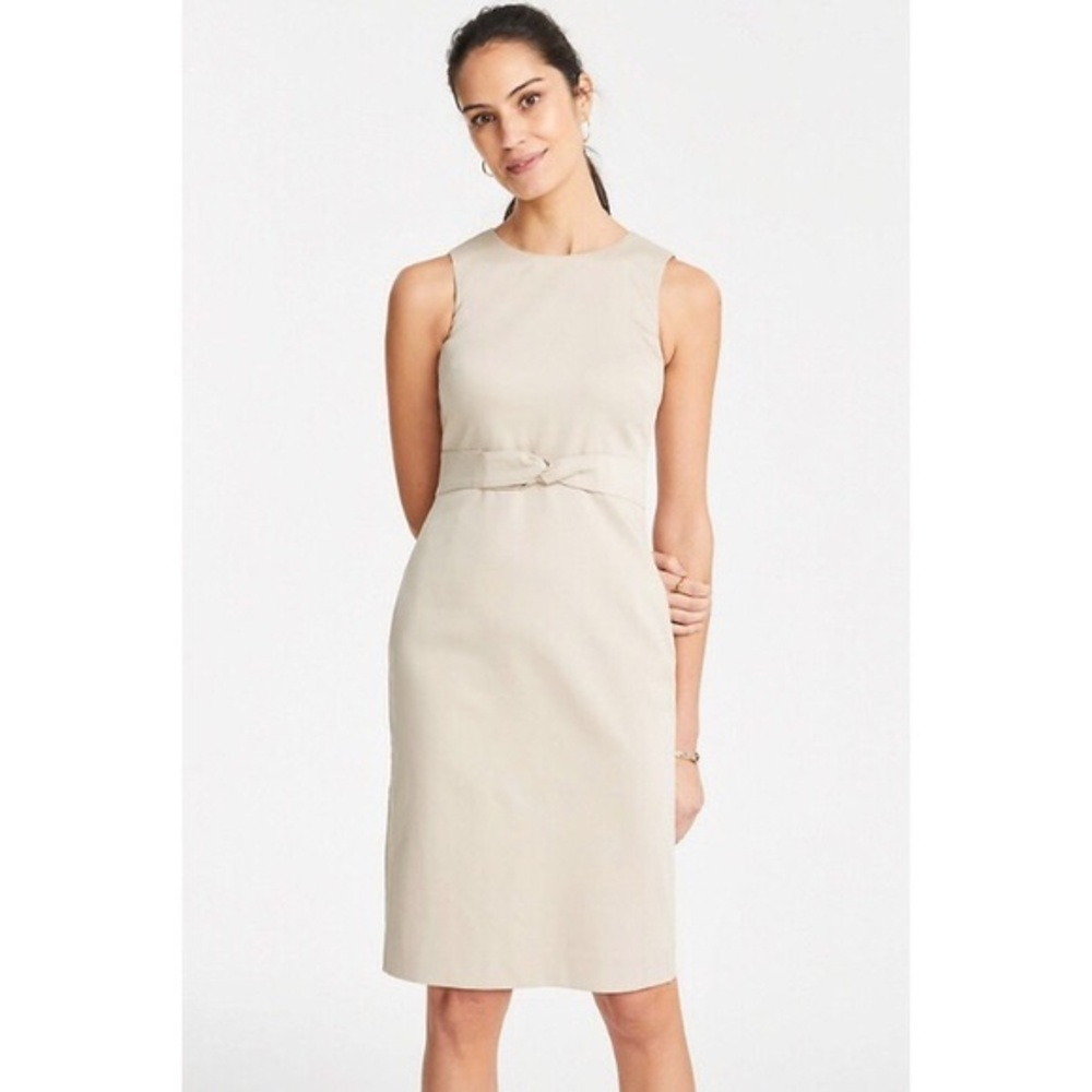 Ann Taylor The Waist-Detail Sheath Dress